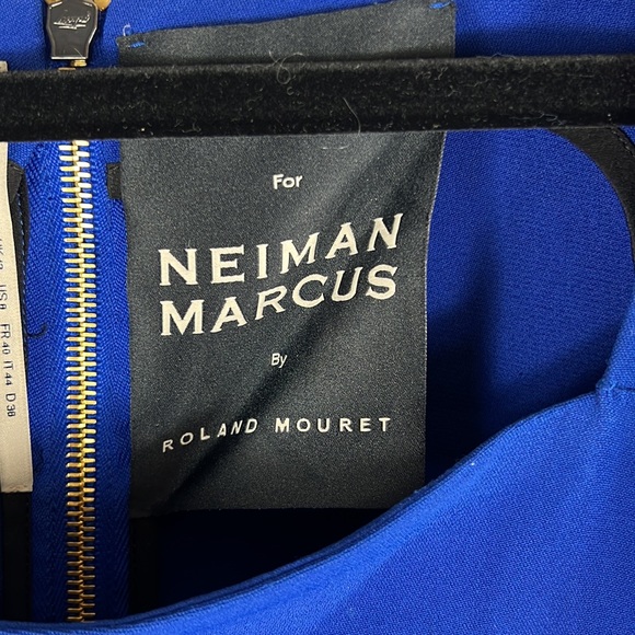 Roland Mouret For Neiman Marcus Blue Mini Dress - Picture 2 of 10